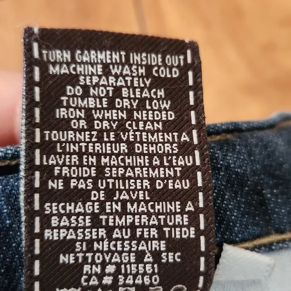 7FAM 7 FOR ALL MANKIND Bootcut Medium Blue Wash Boot cut Jeans 29 Denim Vintage - Picture 11 of 14